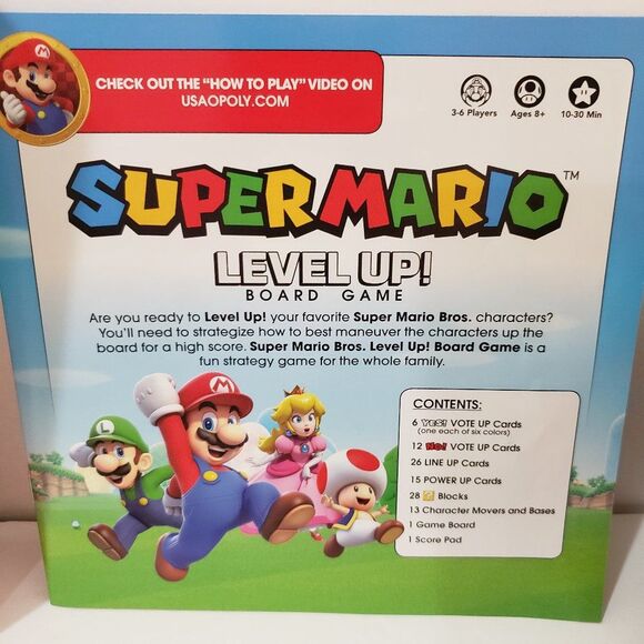 Super Mario Level Up Board Game - Picture 3 of 16